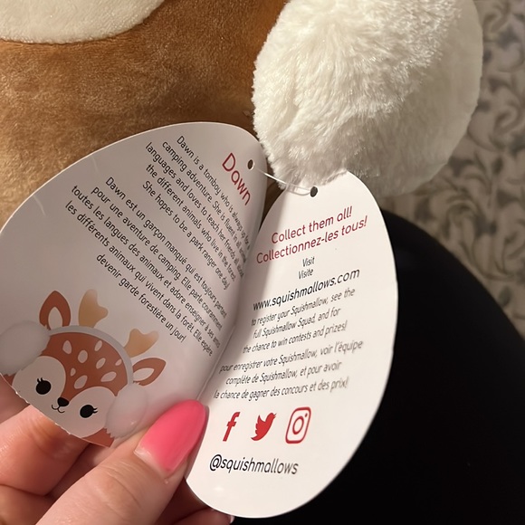 Dawn The Fawn Squishmallow 12” - Picture 4 of 5